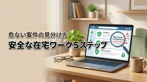 在宅ワークは危ない？初心者が失敗しないための見分け方と安全な始め方5ステップ