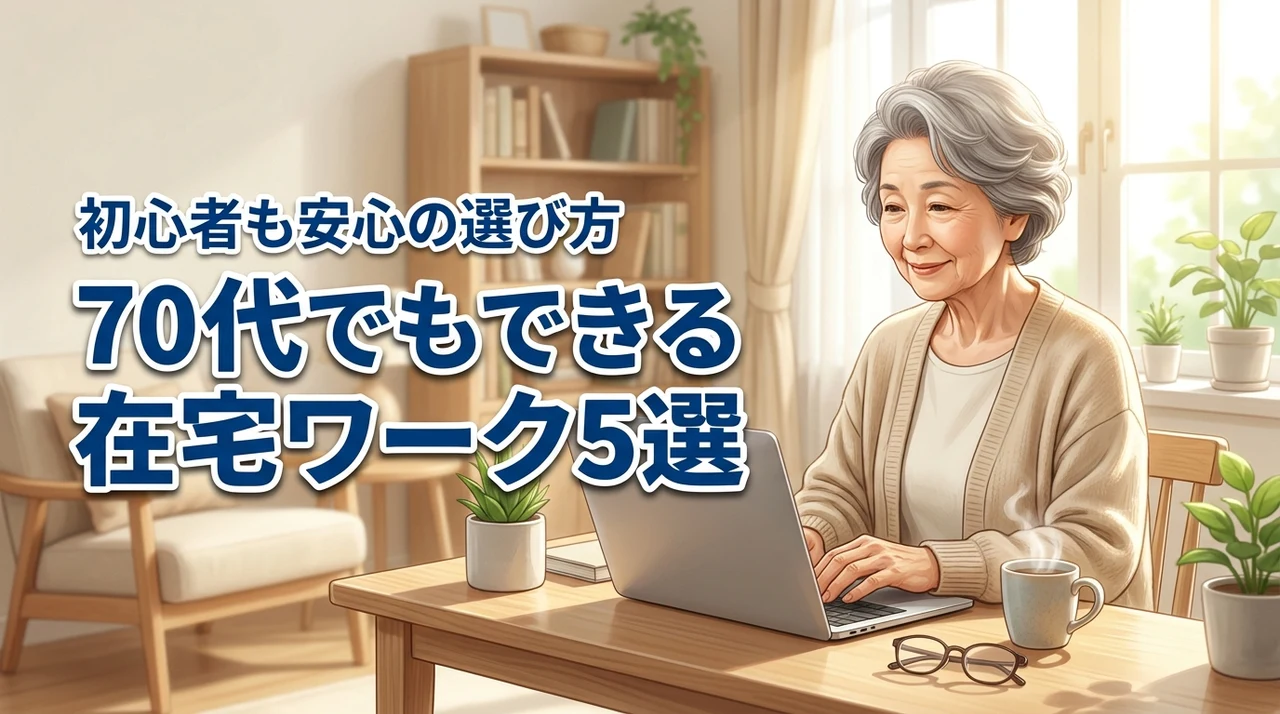 70代でもできる在宅ワーク5選!初心者でも安心して始められる方法と仕事の選び方