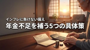 年金だけでは不安な方へ！老後の資金不足を補う5つの具体策とインフレ対策