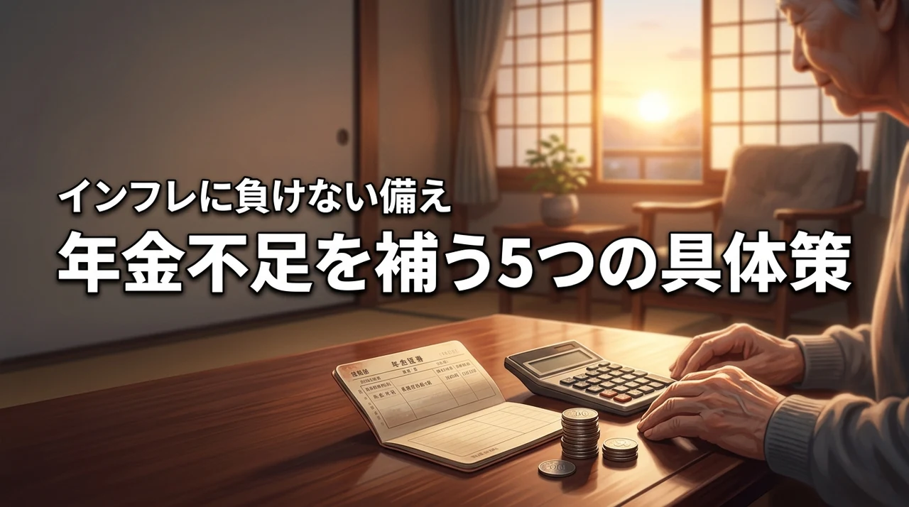 年金だけでは不安な方へ!老後の資金不足を補う5つの具体策とインフレ対策