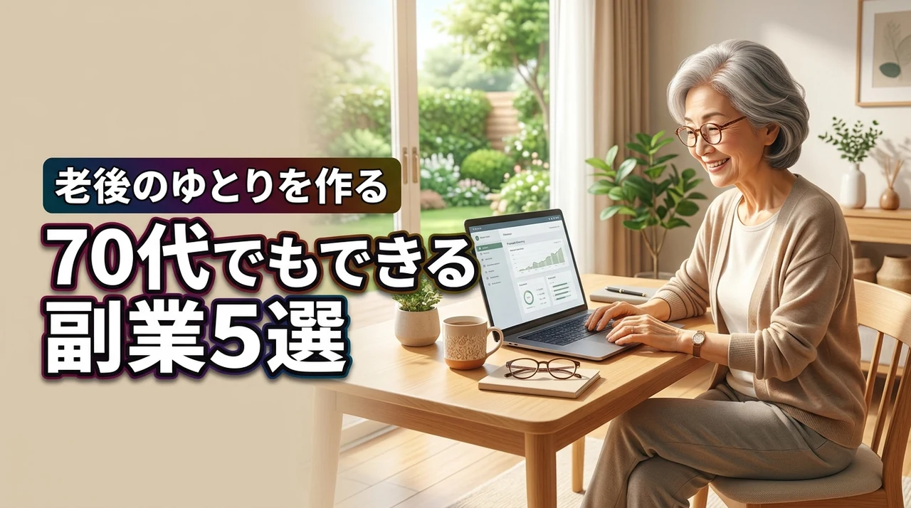 70代でもできる副業とは?初心者におすすめの仕事5選で老後のゆとりを作る