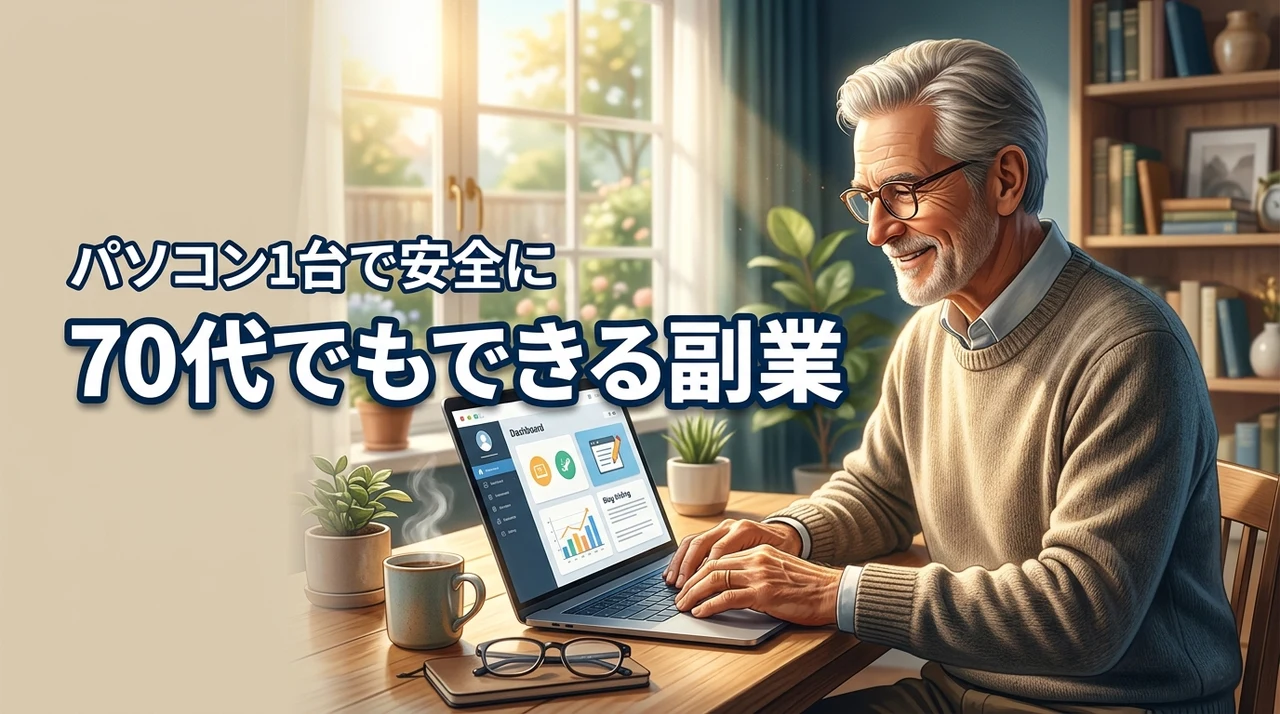 70代でもできる副業とは？パソコン初心者でも安全に稼げる具体的な方法を解説